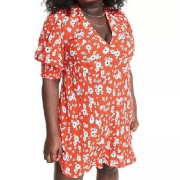 RIXO x Target Floral Puff Sleeve Swing Dress Size 16W, 28W RARE! - Picture 7 of 13